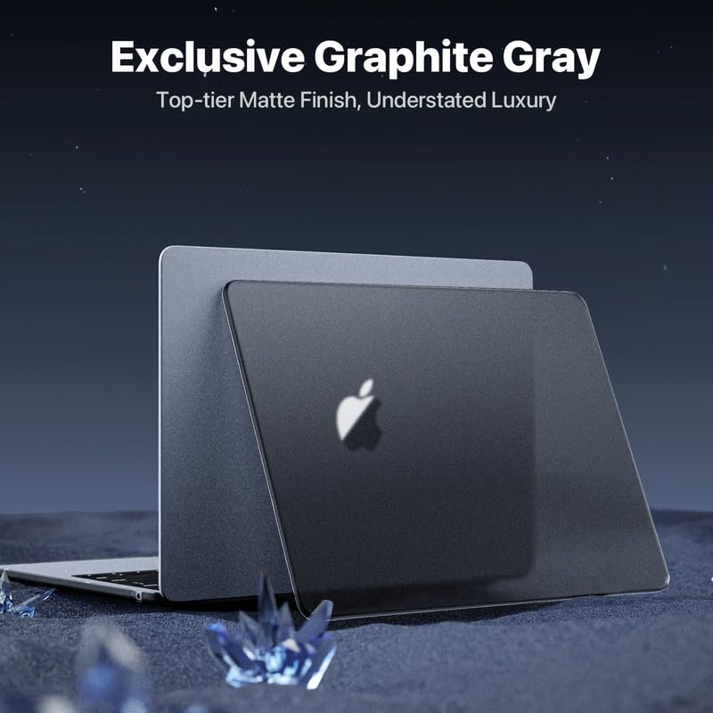 Image of Soonjet for MacBook Air 13 inch Case, M5 M4 M3 M2, 2022-2026 A3449 A3240 A3113 A2681, Color Matched, Snap-On Design, Fingerprint & Scratch Resistant, Hard Shell Protective Matte Cover for Mac Air 13.6