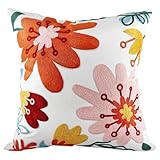 copridivano fiorato 🌸【Dimensioni】La federa misura circa 45 x 45 cm, adatta alla maggior parte dei cuscini decorativi standard. Si abbina facilmente a divani, sedie e letti, ed è adatta a diversi ambienti come soggiorni, camere da letto, studi o uffici.