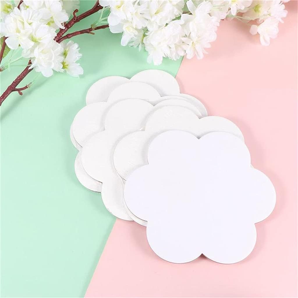 5 Pcs Simulation Flowers Shape Drawing Board Thicken Art Painting Board Artist Paper Board Oil Paint Canvas Sketchpad