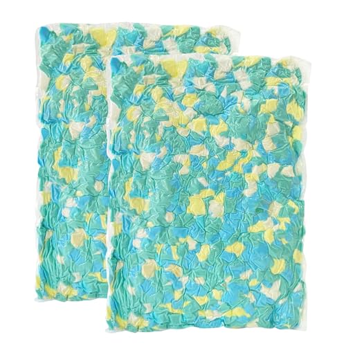 Bean Bag Filler, 11lbs Shredded Memory Foam Stuffing, Filling & Refill for Bean Bag Chairs, Couch Cushions, Punching Bags, Pillows, Sofas, Dog Beds, Multi Color & Shape