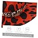 FRCOLOR 1Pc Ladies Leopard Print Jazz Hat with Buckle Belt Decoration Fashion Flat Edge Fedora for Parties and Cosplay Durable and Breathable for All Seasons Red
