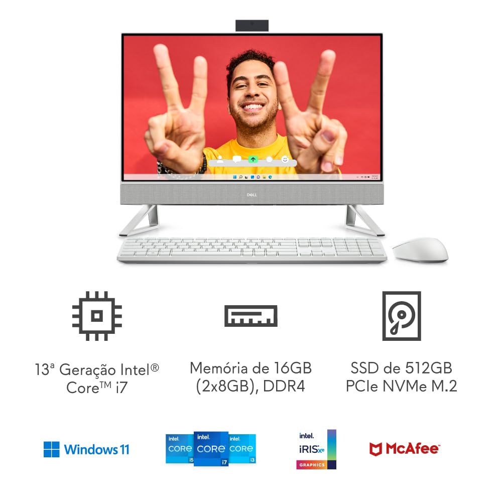 Computador All in One Dell Inspiron 5420 i1300-M20F 23.8