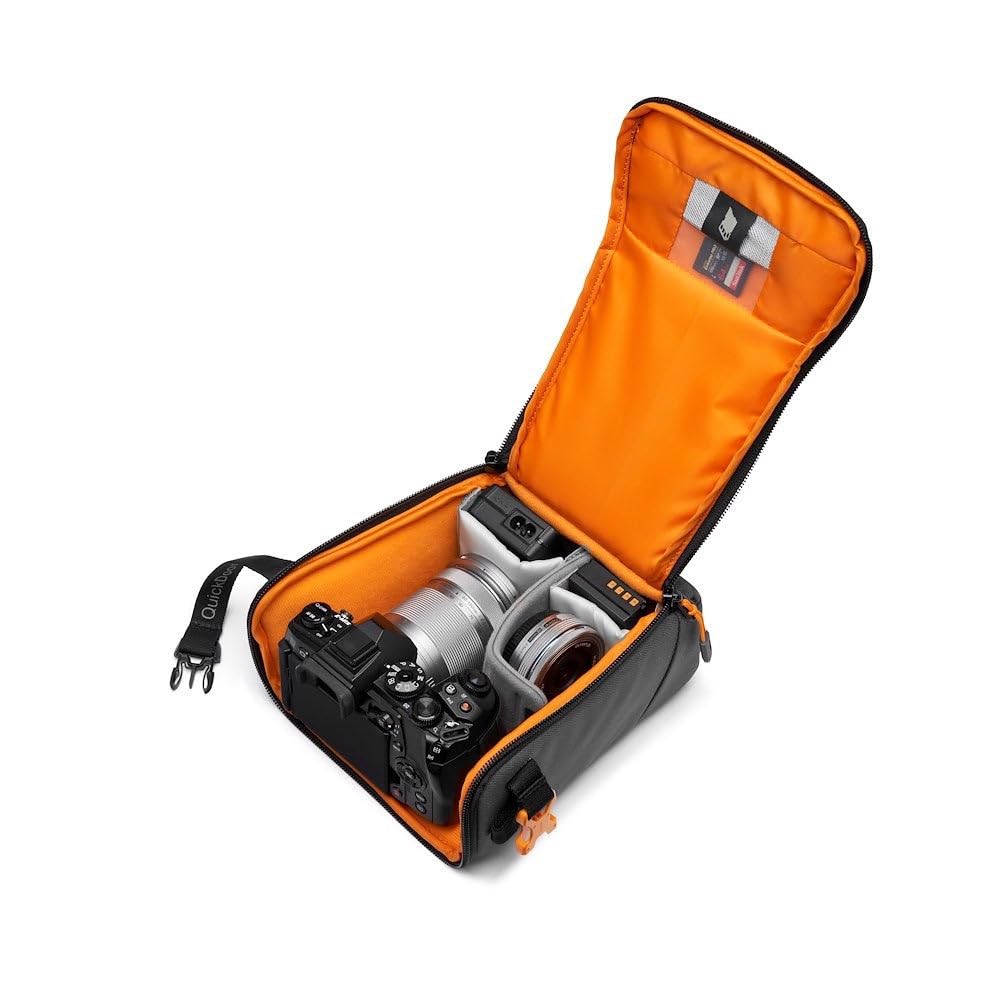 Lowepro GearUp Creator Box Medium II Sac Appareil Photo sans Miroir Reflex Numérique Accès Rapide Tissus Recyclés Gris