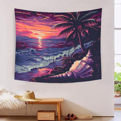 Tapisserie coucher de soleil 3D pour transformer votre chambre 150x200cm