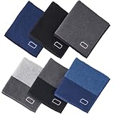 タオル研究所 [導線コントロールの吸水性-さっぱり-] #048 ハンカチ メンズ 6枚セット さっぱり 中厚手 さらさら 高速吸水 耐久性 綿100% 400GSM JapanTechnology