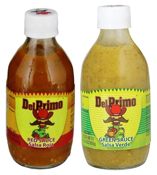 Del Primo Salsa Sauce Bundle with Red Salsa Sauce(Salsa