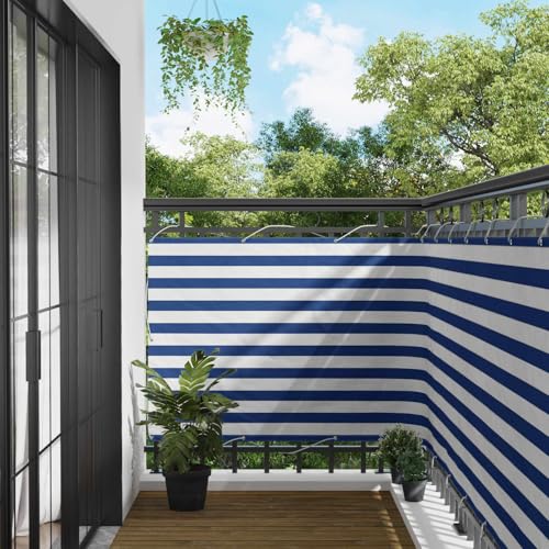 Écran de balcon en tissu Oxford résistant aux UV avec œillets aluminium - 2