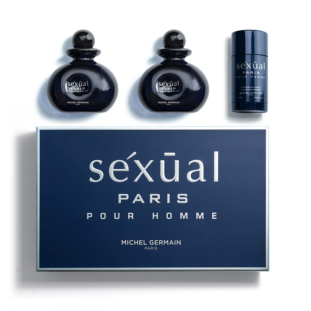 Michel Germain Sexual Paris Pour Homme Eau de Toilette Spray Cologne Top Notes of Cardamom Chardonnay Mandarin Sage