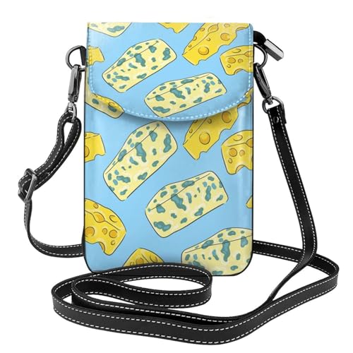 Petit sac bandoulière fromage pour smartphone et cartes en balade urbaine