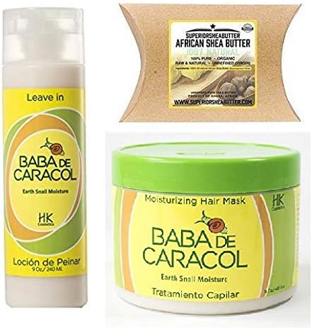 BABA DE CARACOL HAIR CARE (HAIR-MASK&LEAVE-IN&SHEA-BUTTER)