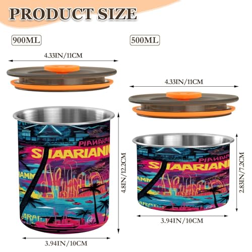 Envase hermético para café de acero inoxidable 30oz miniatura 2