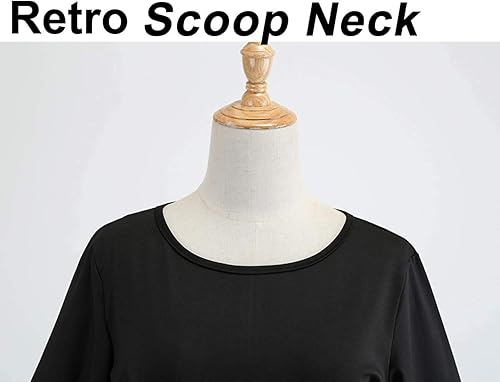 Miniatura 3 de Vestidos de Halloween para mujer de manga larga vestido de cóctel swing esqueleto calabaza impreso fiesta de disfraces disfraz para fiesta