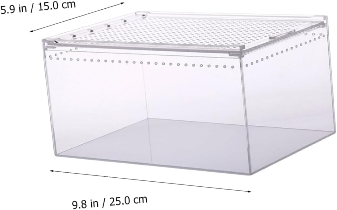Acrylic Reptile Breeding Box Climbing Container for Snakes Spiders and for Indoor Use