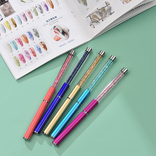Moochy Nail Art Pen Brushes Nail Gel Polish Pintura Desenho Linha Stripe Flower Design 5 unidades 7/