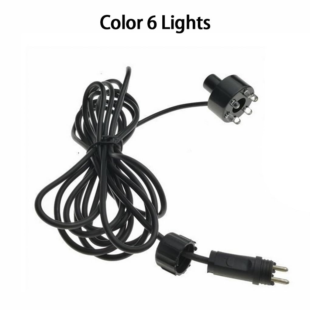 Lampe LED étanche en plastique ABS pour aquarium, éclairage paysager, fontaine, plus durable et plus sûre, couleur