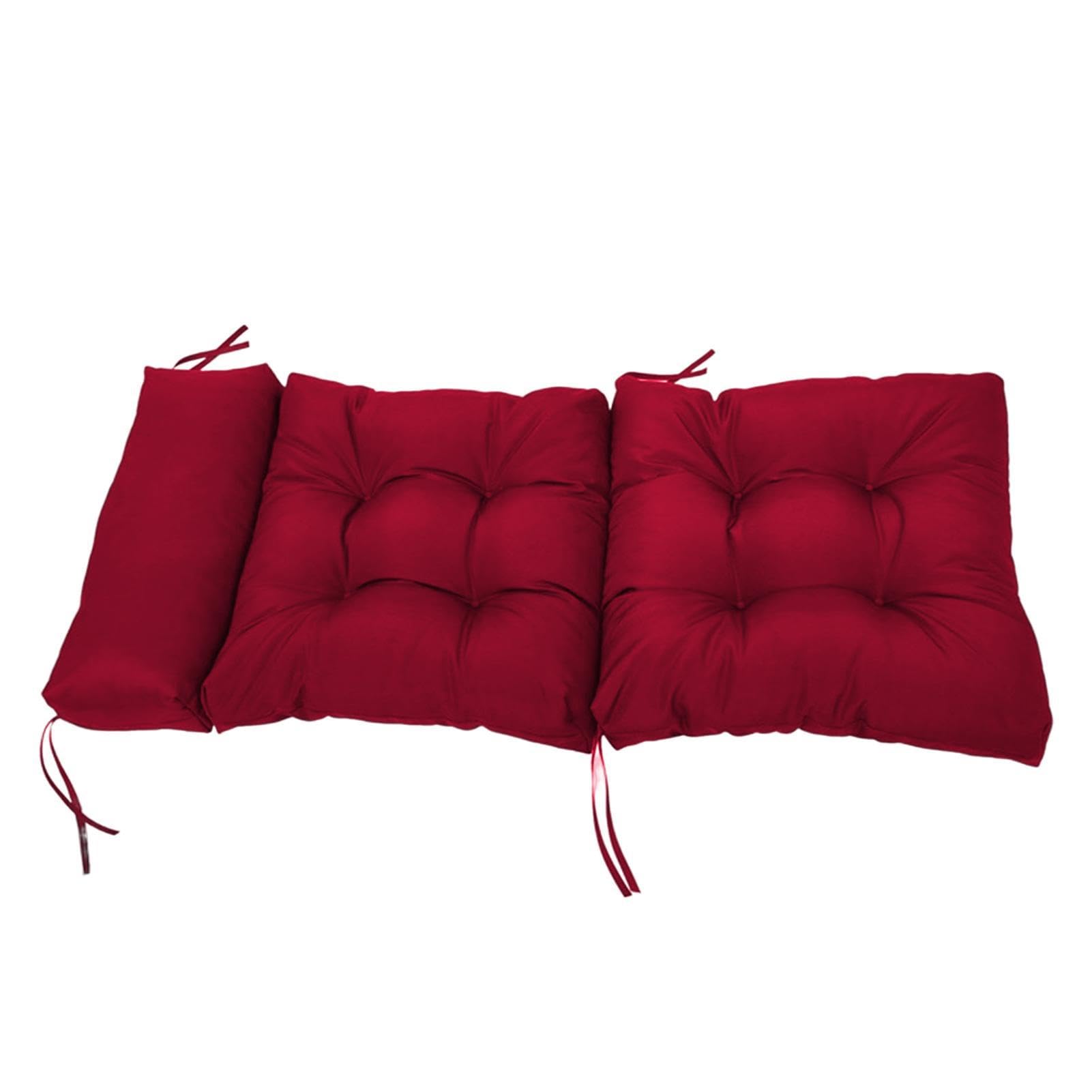 Cojín para Silla, cojín para Silla de terraza, cojín Profundo Plegable para Exteriores, cojín para Todo Tipo de Clima, Chaise Longue para terraza, Tumbona, cojín de Banco