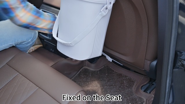 Image of 2 Gallon Silicon Car Trash Can with Lid - 100% Leak-Proof Trash Bin, Waterproof Garbage Can, Gifts for Men and Women