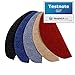 Produktbild casa pura® Textilfaser - Stufenmatten | Testnote GUT | für attraktive & sichere Treppenstufen | Set mit 15 Stück | robuste Allzweck-Matten für Stufen (blau)