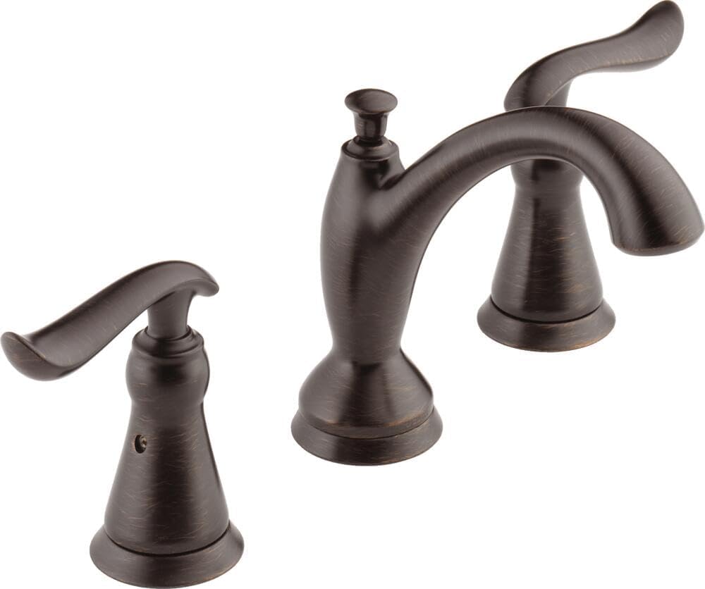 Delta Faucet Linden Widespread Bathroom Faucet 3 Hole, Bronze Bathroom Faucet, Diamond Seal Technology, Metal Drain Assembly, Venetian Bronze 3594-RBMPU-DST (Venetian Bronze) Thumbnail