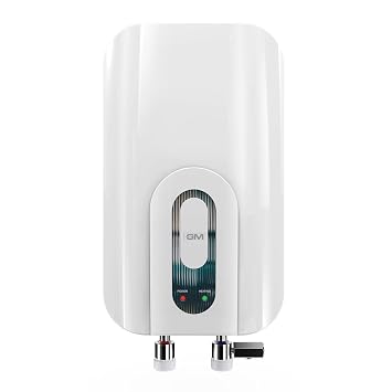 GM Fogo 5 LTR 3000 Watt Instant Water Heater | Advanced 3 Level Safety with Stainless Steel Tank & Compact Design | 6.5 Bar Pressure for High Rise Building | Suitable for Kitchen & Bathroom | White