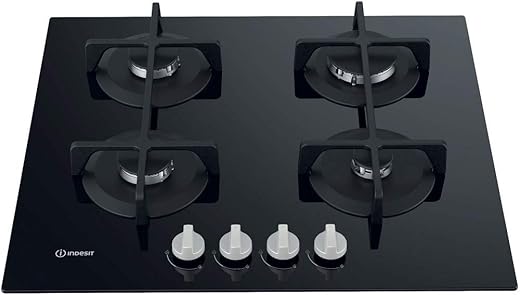 Indesit ING 61T/BK Black Built-in 59 cm Gas 4 zone(s)