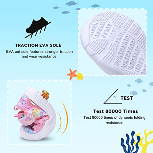 Image of JOINFREE Toddler Boys Girls Water Shoes Breathable Qucik Dry Sport Beach Sandals Lightweight Barefoot Flexible