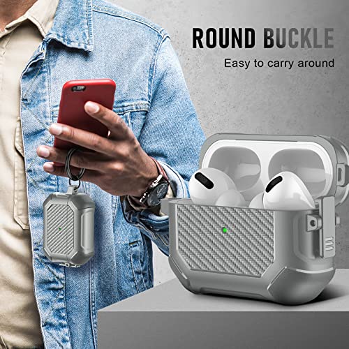 Image of Compatible with Airpods Pro 3 Case(2025),for Airpods Pro 3rd Generation Cases Cover with Keychain Cleaner Kit Soft Silicone Shockproof Cover for Women Men