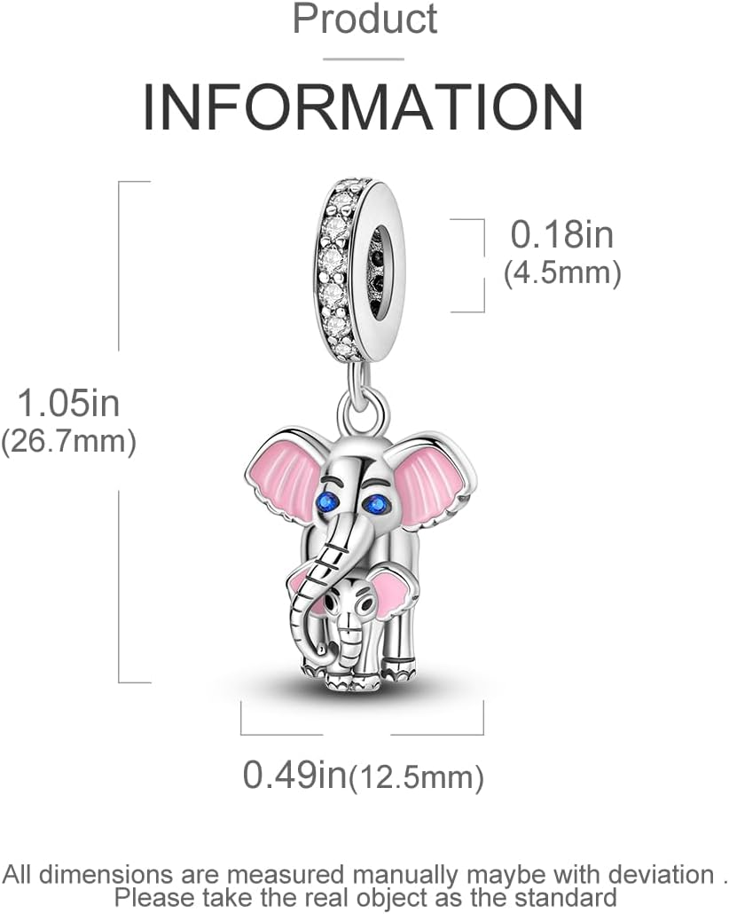 Parmuz 925 Sterling Silver Charms for Bracelet Necklace Mom Heart Love Dangle Charm Beads for Women Mother Pendant Jewelry - Image 4