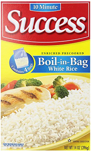 Image of Success Boil-in-Bag Rice, White Rice, Quick and Easy Rice Meals, 14-Ounce Box