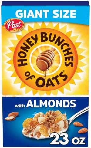 Honey Bunches of Oats with Almonds Breakfast Cereal, 23 oz Box