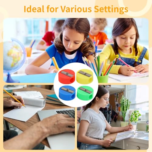1200 Pcs Pencil Sharpeners Bulk, Mini Handheld Pencil Sharpener, Manual Crayon Sharpeners, Office School Supplies, Mini Pencil Sharpeners for Goodie Bags, Classroom Prizes and School Supplies - Thumbnail 6