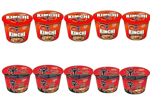 Nong Shim Shin Ramyun Kimchi Noodles mixed flavour (10 Bowls)