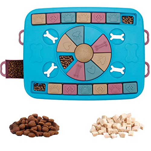 Jouet Puzzle pour Chien, Jouet interactif pour Chien, Jouet Puzzle pour Chien Intelligent, Jouet pour Chien pour entraînement du QI et enrichissement Mental (Tiroir-Bleu) Cover