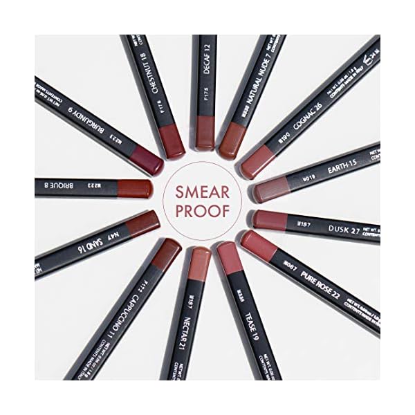 Sorme Cosmetics Smearproof Lipliner in Natural Nude 0.06 oz | Smudgeproof Nude Lip Liner Pencil | High Definition Waterproof Lip Liners for Women | Hydrating Lip Pencil | Matte Lip Pencil Liner Makeup