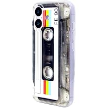 Phone Case for iPhone 17 Case,80s Type Music Tape Slim Soft Full Covered Camera Protection Phone Cover for iPhone 17 2025 Multicolor