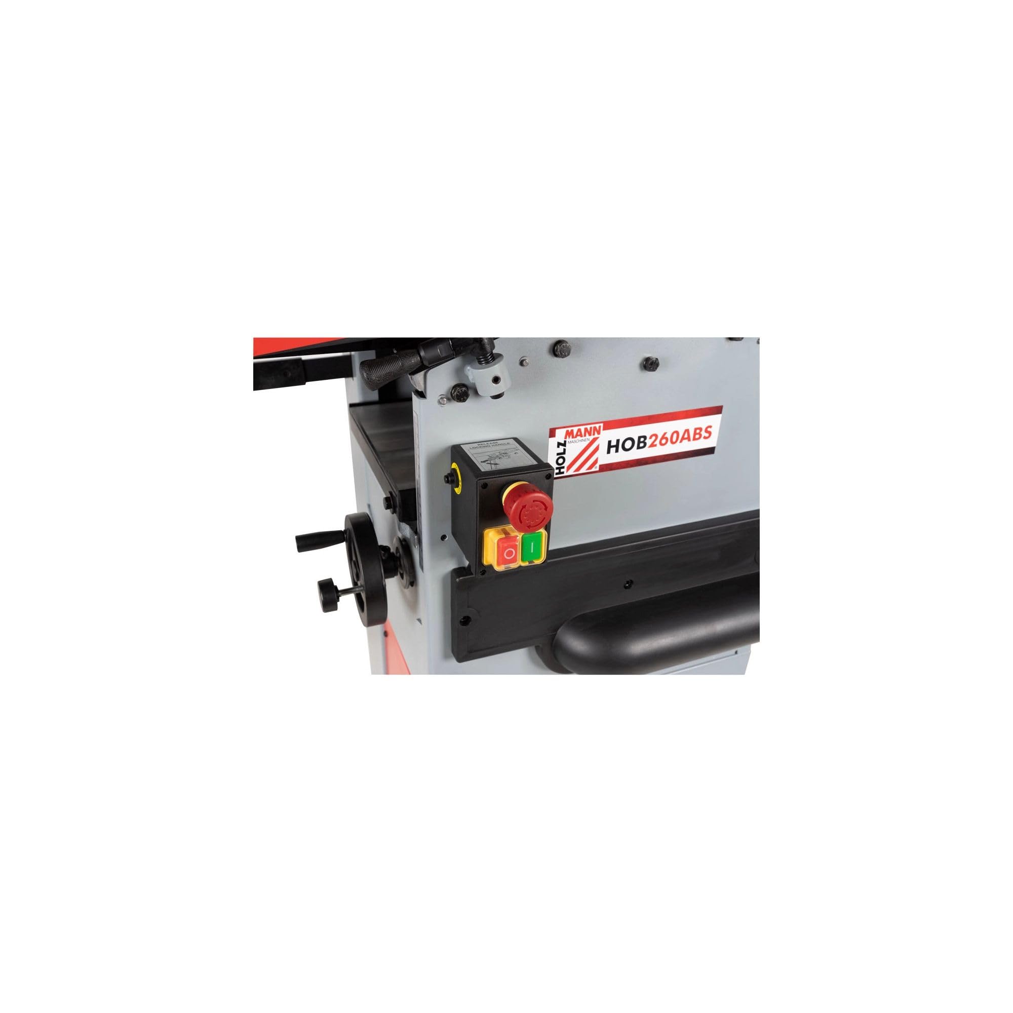 Holzmann HOB260ABS Abricht-Dickenhobelmaschine - 230V mit integriertem Staubsauger, Aluminium-Gusseisen, Industriell, Hobelmaschine mit integrierter Absaugung, Holzwerkzeugmaschine