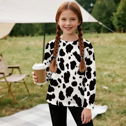 Image of Uourmeti Girls Graphic Tees Long Sleeve T Shirts for Teens Casual Tshirts Junior Sportswear Fall Tops