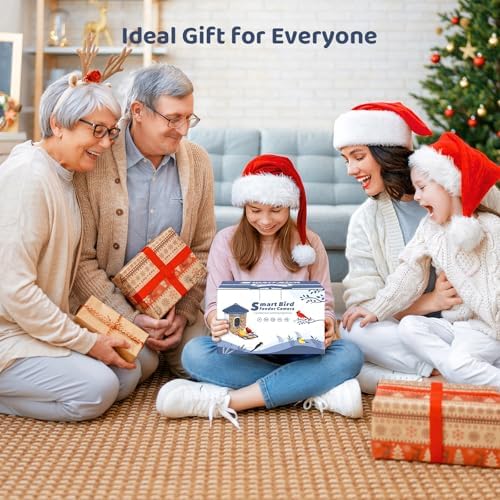 LIWAN Bird Feeder with Camera Solar Powered, 1 Year Trial AI Identify, 2K Live Video, Smart Bird Feeder Camera Wireless Outdoors, 2.4GHZ WiFi, Instant Arrival Alerts, Bird Lover Gifts — view 6