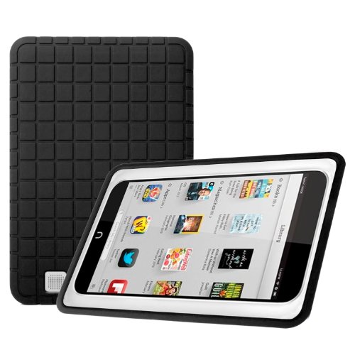 Nook HD 7 Case - Poetic Nook HD 7 Case [GraphGRIP Series] - [Lightweight] [Grip] Protective Silicone Case for Nook HD 7 Tablet Black (3 Year Manufacturer Warranty from Poetic)