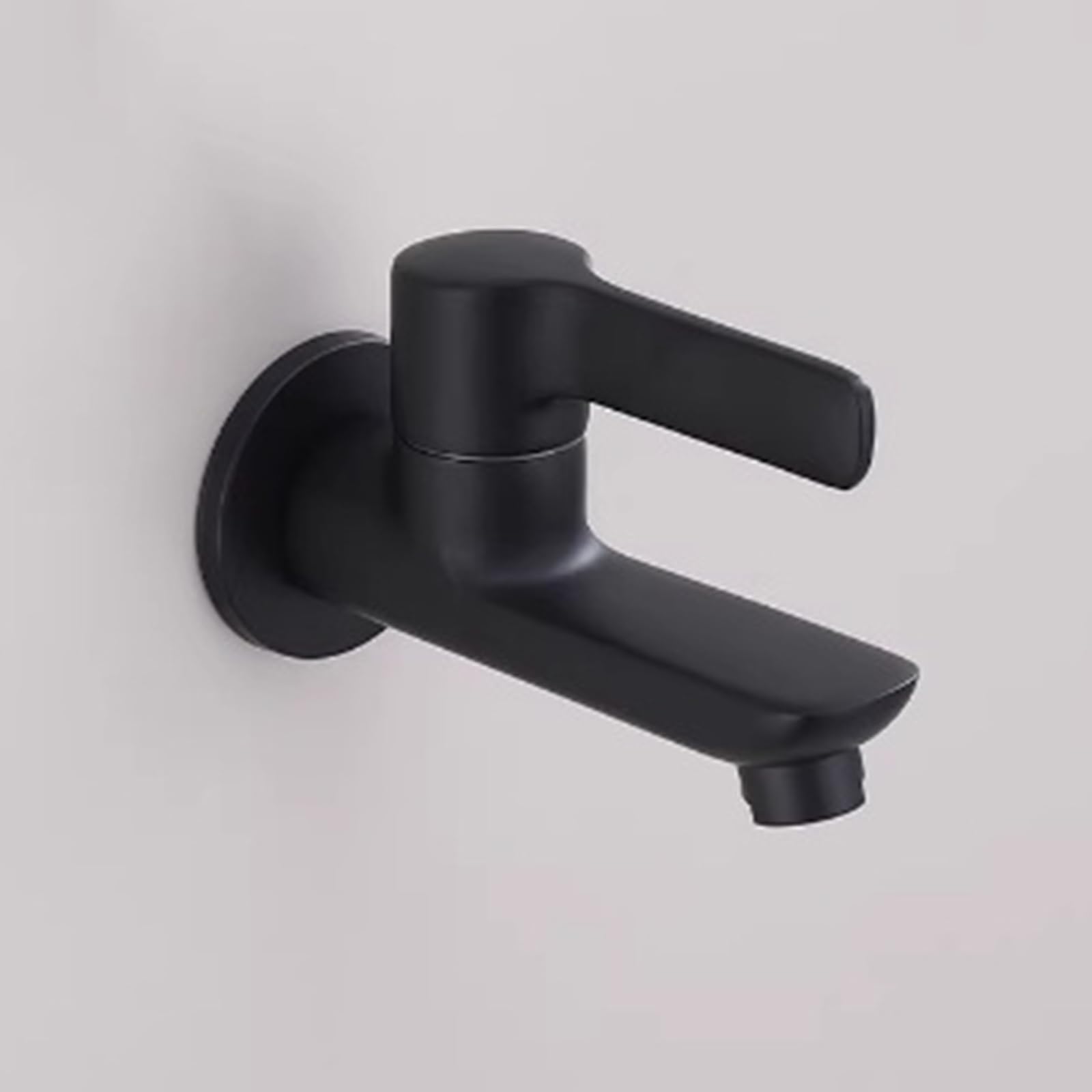 ANVLOJRIH Garden Taps Outside Wall Mounted Brass Single Cold Water Basin Tap Mop Pool Faucet Black