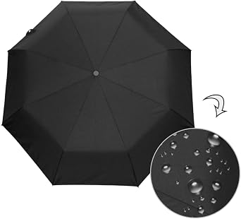 Windproof Compact Umbrellas for Rain - Frog Daisy Spring Portable Lightweight Automatic Reverse Folding Umbrellas - Auto Open Close Small Cute Umbrella for Commute, Car, Backpack, Purse