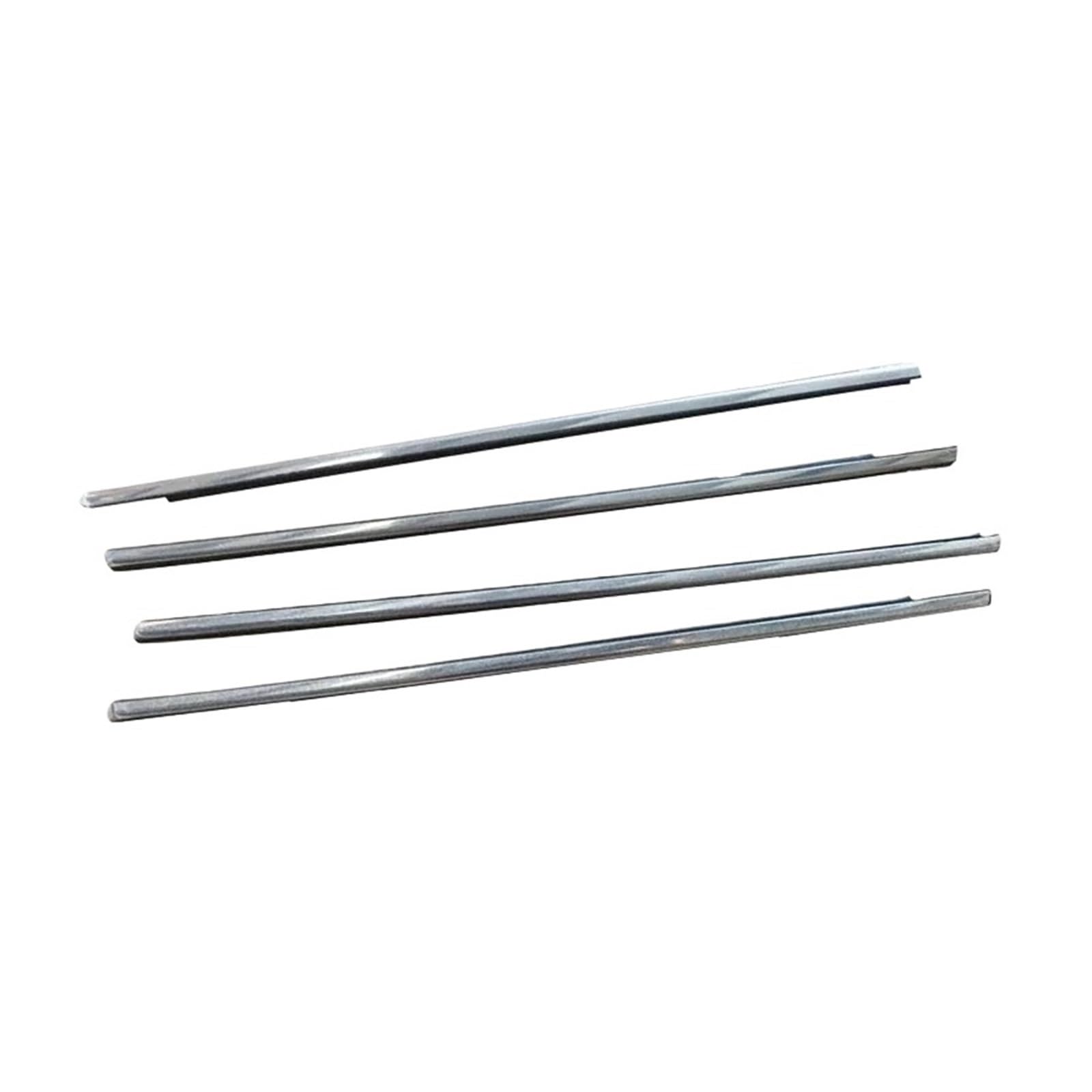 Watjcse Chrome 4Pcs/Set Car Window Weather Strip Weatherstrip Side Door Moulding Trim Seal Compatible With Mitsubishi Outlander 2013-2018(Chrome)
