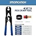 GUOFIS PEX Crimping Tool,1/2Inch,3/4Inch Combo Crimp Copper Rings Tool, Conforms to ASTM F1807 Standards,with Go-No-Go Gauge &Cutter(TOOL013)