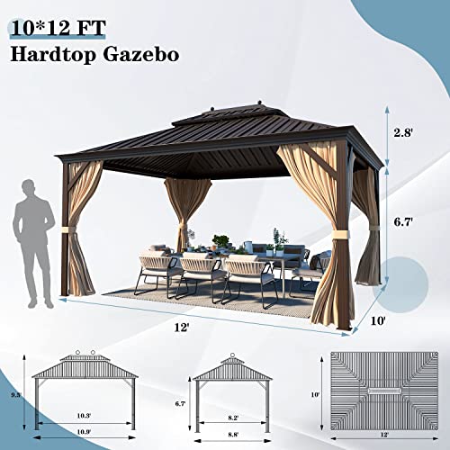Hardtop Gazebo for Patio, Lawn & Garden