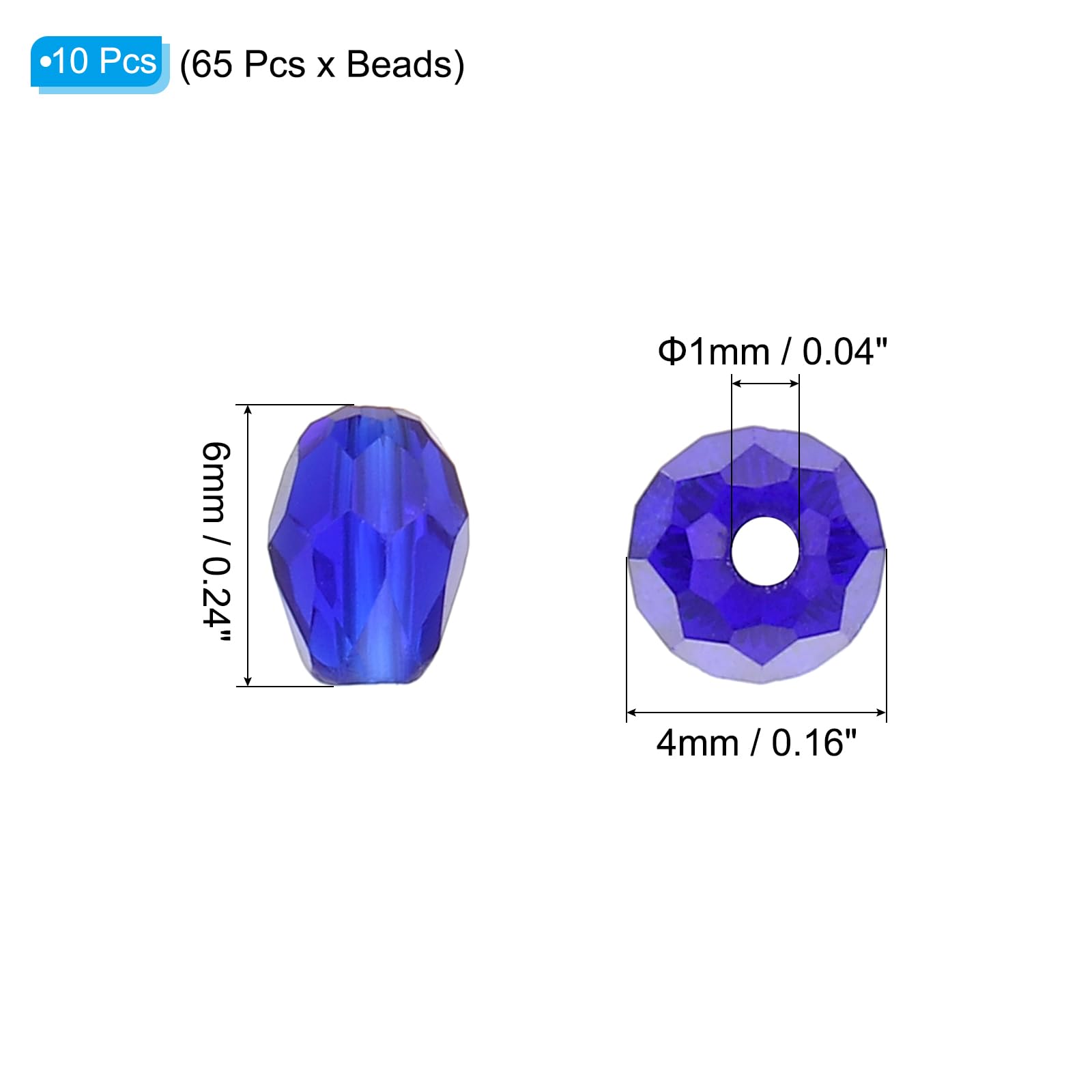 PATIKIL Teardrop Faceted Beads - Image 2