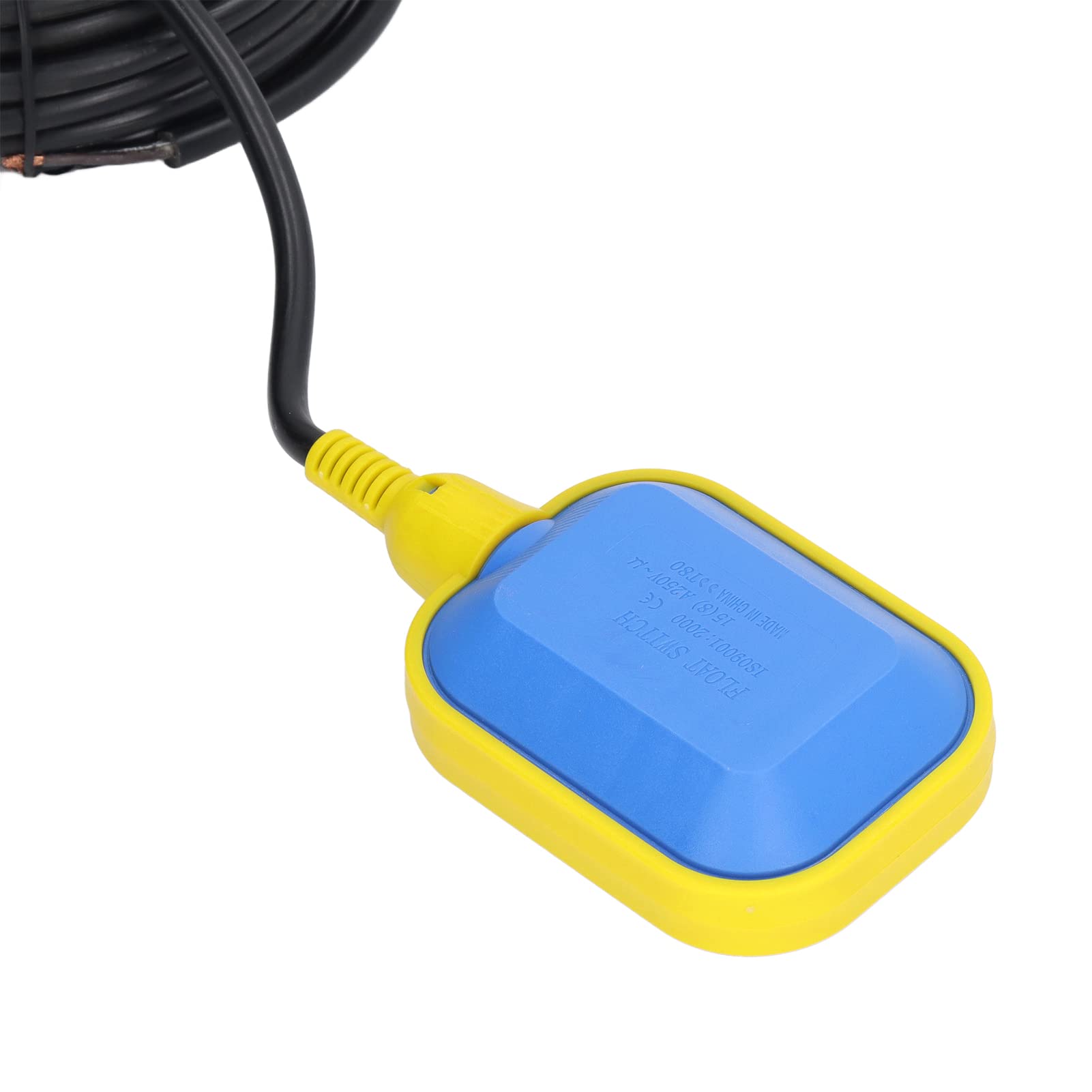 Interruptor de Flotador Controlador de Nivel de Agua Líquido ABS Premium y Material de Cobre Rojo para Sumidero de Aceite de Piscina Cable de 15m Respetuoso con el Medio Ambiente