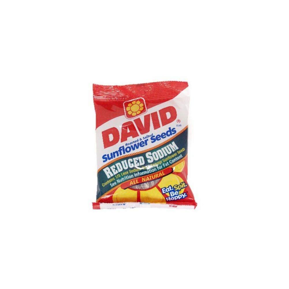 David's Sunflower Seeds Reduced Sodium 5.25 Oz (Pack of 12)