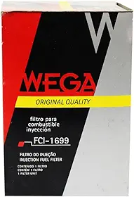 Filtro Combustível Plástico com Suporte FCI1699, Preto, Wega