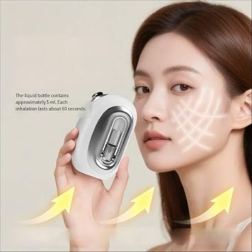 M3015 Nano Mist Hydration Facial Device - Portable 60s Deep Moisturizing Skin Care for Dry Sensitive Oily Skin, Cordless & No Needle