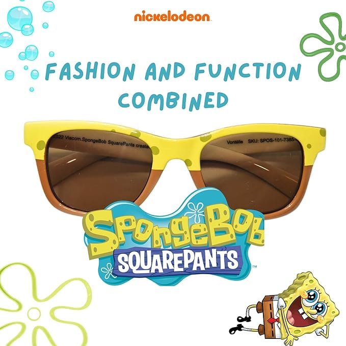 x Nickelodeon SpongeBob SquarePants Kids Eyeglasses - Prescription Ready for Kids 6-132